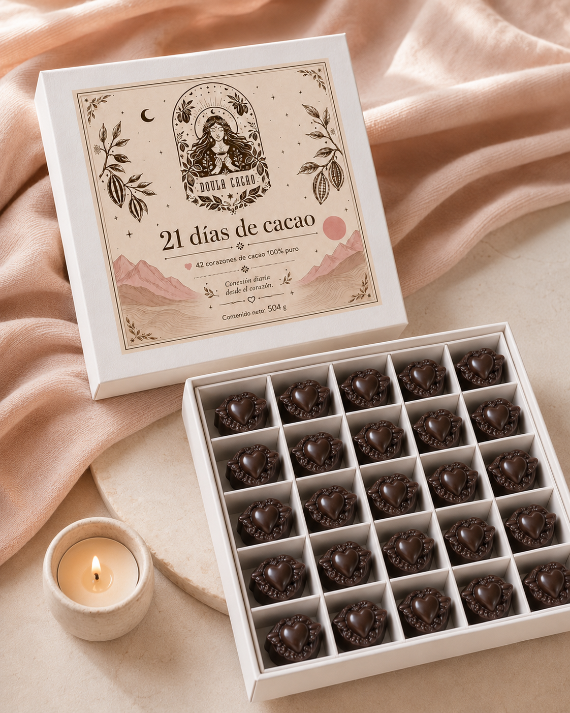 La caja de 21 días de cacao